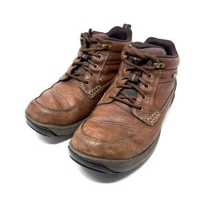 Dunham Waterproof Leather Lace Up Ankle Boots Men's Size 8 Brown Chukka